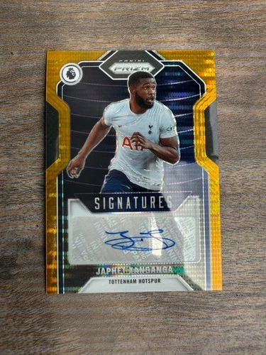 2021-22 EPL Panini Prizm JAPHET TANGANGA Signatures Gold Breakaway /10 TOTTENHAM
