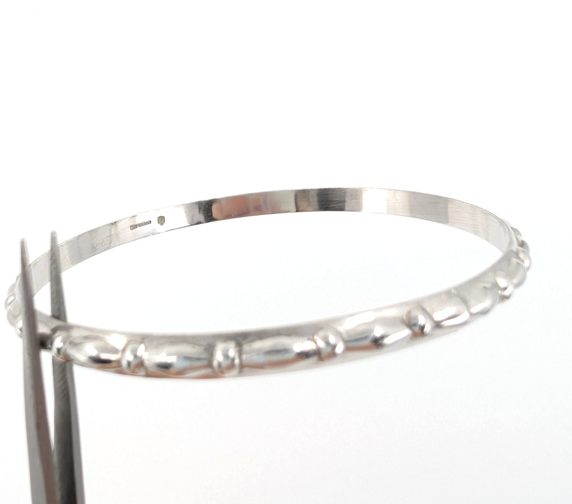 Sterling Silver 925 Medium Bracelets Scalloped De… - image 8