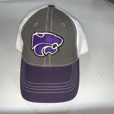 Kansas State Wildcats Youth Top of the World One Fit Hat White/Grey/Purple