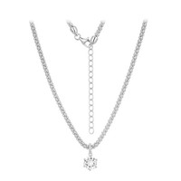 Cavill Silberkette Damen 925 Sterling WeißEr Topas 1,59Ct Zirkon Rund
