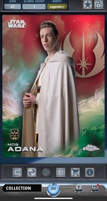 Topps Digital Star Wars Card Trader Legendary Mog Adana Dathomir Red Chrome 5cc!