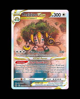 Regigigas VSTAR GG55/GG70 Crown Zenith Galarian Gallery Holo UR EN 300