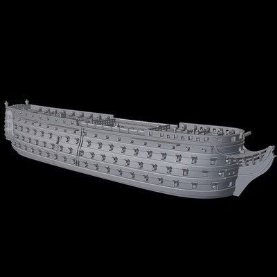 Britische 1st Rate HMS Duke of Kent 170 Geschütze im Maßstab 1:700!  - Black Seas etc