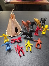 Vintage 1950s Cowboy And Indians Set With Hor...