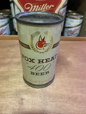 Fox Head 400 flat top beer can Fox Head Brewing Co Waukesha WI Old