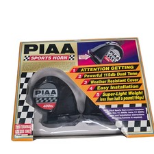 Piaa 85110 Sports Horn 115db Dual Tone Weather Resistant Black New