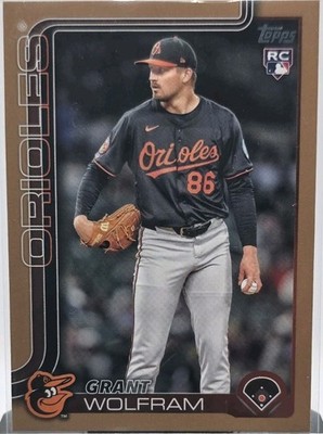 2025 Topps Update Series - Grant Wolfram #US114 Gold /2025 (RC)