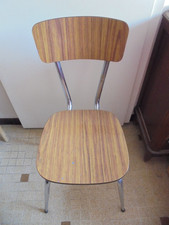 Ancienne chaise en formica marron vintage 70's TTbe