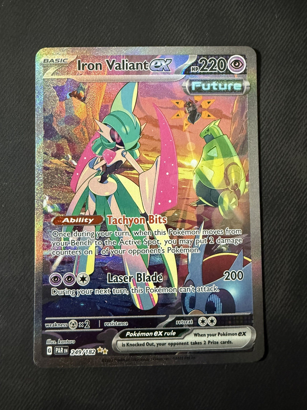 Iron Valiant ex 089/182 Paradox Rift Double Rare Pokémon TCG Mint NM 4C
