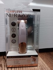 Flawless Nu Razor NIB 18k Gold Plated light rechargeable