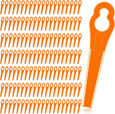 150 Pieces Plastic Trimmer Blades Replacement Mowing Grass Trimmer Nylon Blad...
