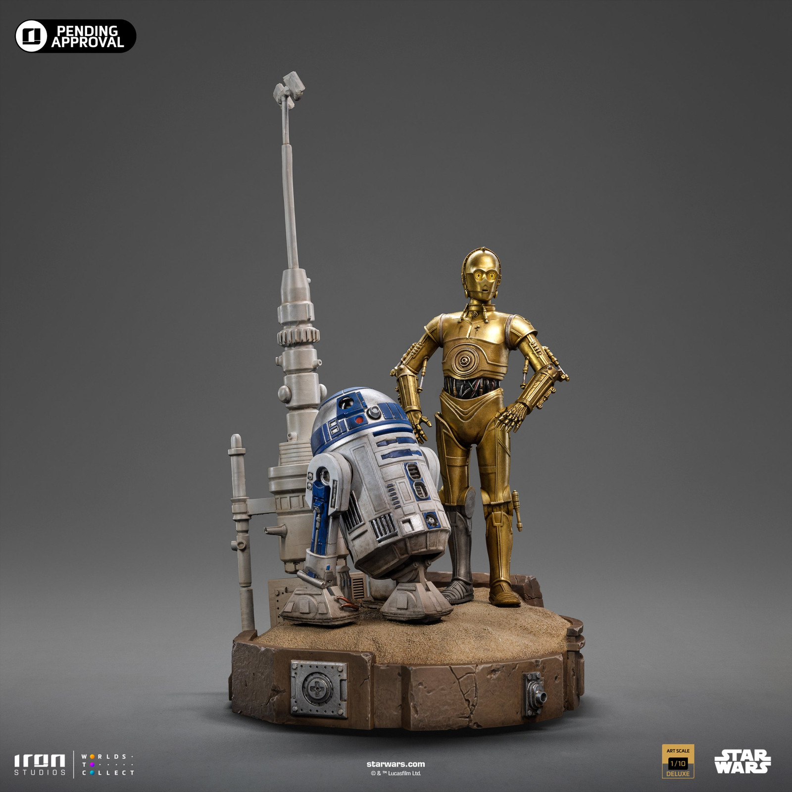 Iron Studios C3PO and R2D2 Droids Star Wars Iron Studios 1/10 Scale Statue