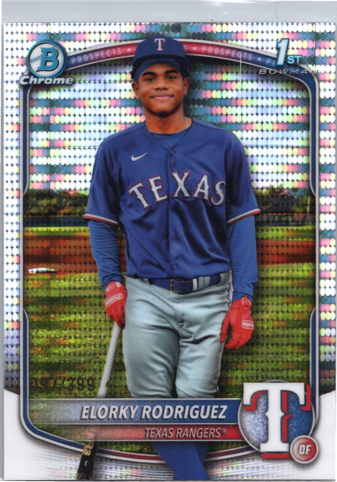 2025 Bowman Chrome Elorky Rodriguez #BCP-186 Pulsar 97/399