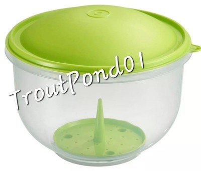 Tupperware Super Crisp It Lettuce Keeper 3 Qt Bowl Domed Lid Spike Green Salad