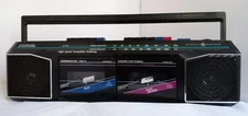 General Electric Model 3-5630A Boombox AM/FM Radio, Double Cassette READ