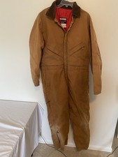 Walls Blizzard-Pruf Coveralls Mens XL Insulated Canvas Quilt Lined DISTRESSED