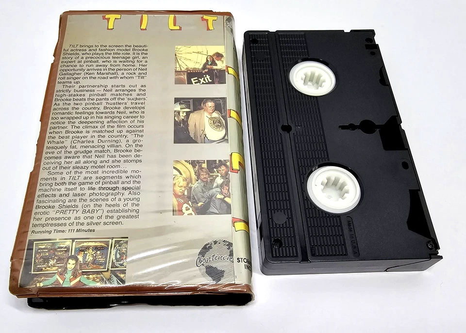 Tilt VHS 1984 Brooke Shields Continental Video 1st Release #1001 Ultra RARE - Image 2 of 4