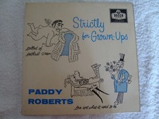 PADDY ROBERTS    STRICTLY FOR GROWN UPS    VINYL 7" EP   Decca DFE 6584