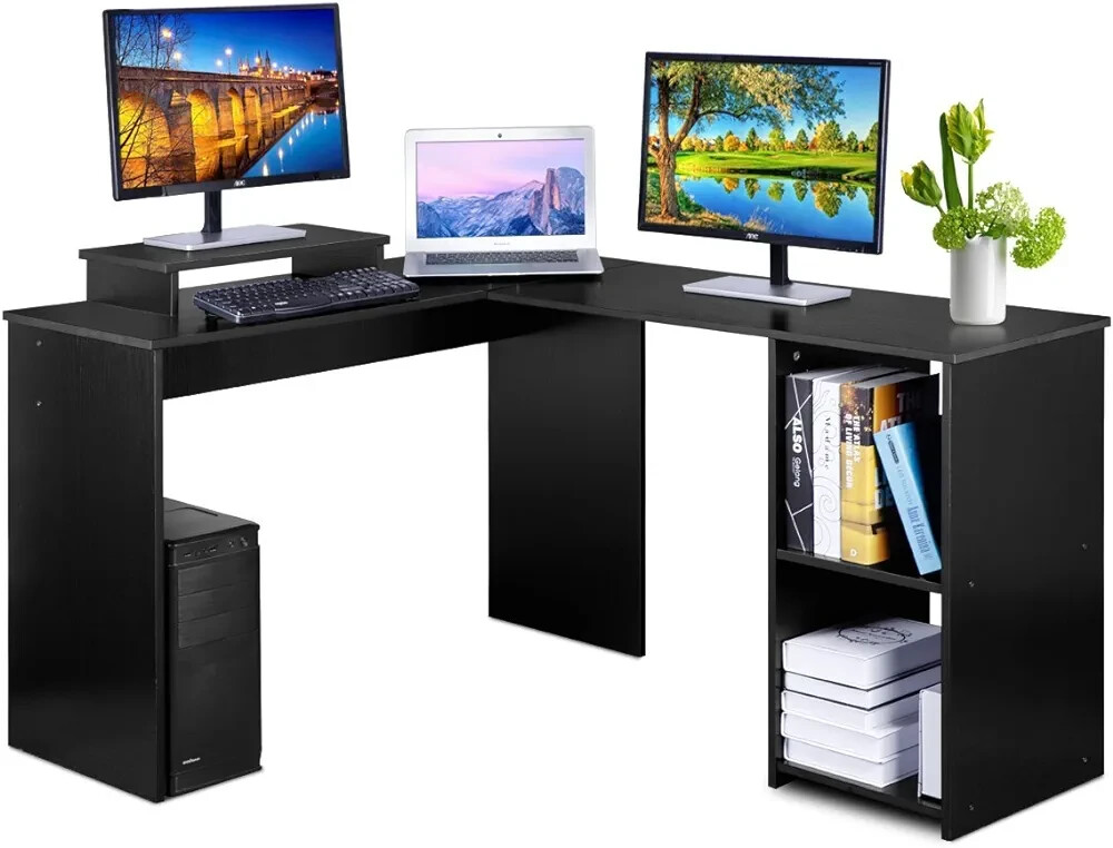 L Shaped Standing Corner Desk Computer