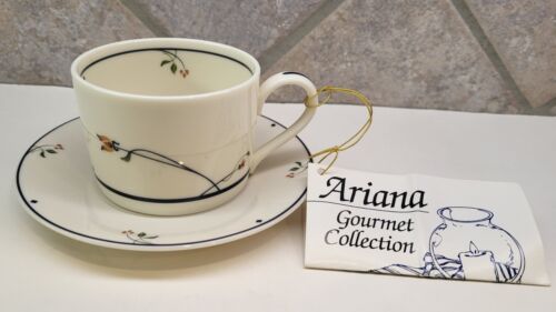 Gorham Ariana Kaffeetasse und Untertasse 6 flüssige Unzen  - Bild 1 von 8