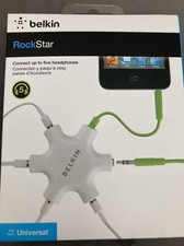 BELKIN ROCKSTAR AUX CABLE GREEN F8Z274tttp Sealed in Box