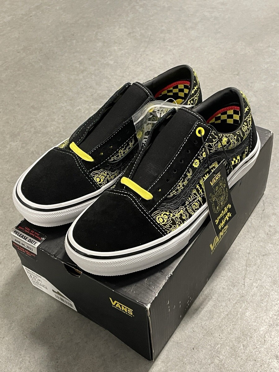 VANS Mike Gigliotti x SpongeBob SquarePants x Skate Old Skool Black Yellow