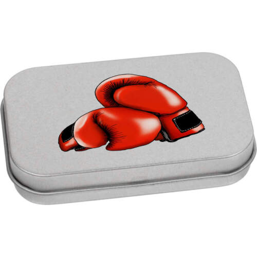 'Boxing Gloves' Metal Hinged Tin / Storage Box (TT028806) - Afbeelding 1 van 14