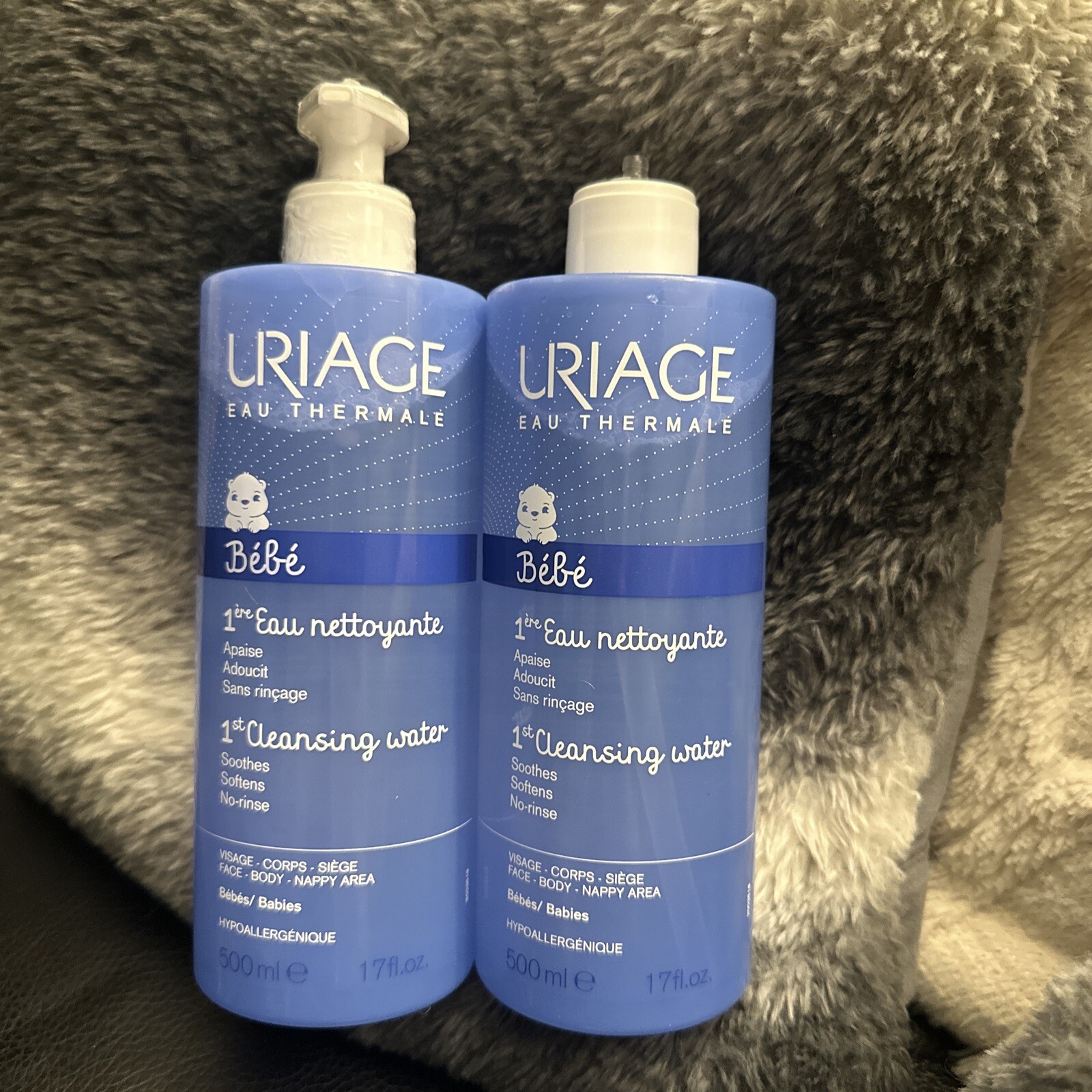 Uriage Bebe 1st Oleothermal Liniment Cleansing And Protective Care 1 x 500ml X2
