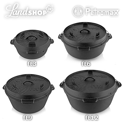 Feuertöpfe Gusseisen Dutch Oven bis 20 Personen Petromax Fachhändler m.F. LS24