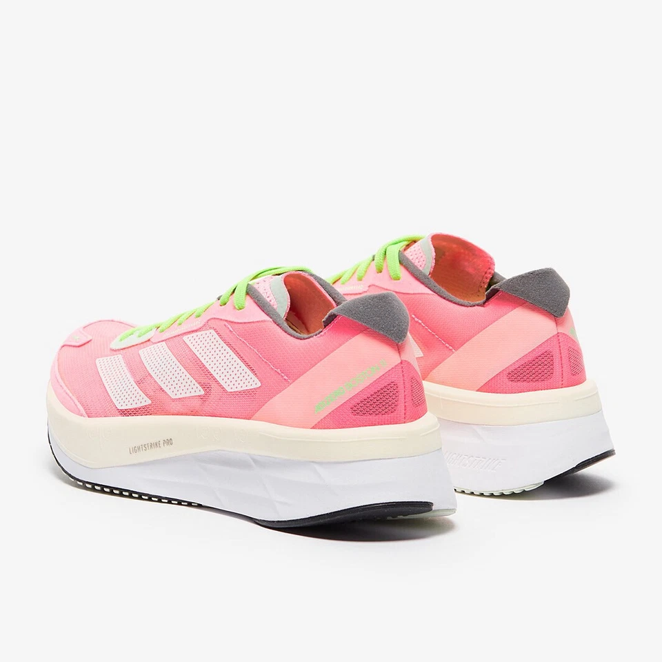 adidas Adizero Boston 11 Women Running shoes Beam Pink/White/Beam Green 8 B - Image 4 of 4
