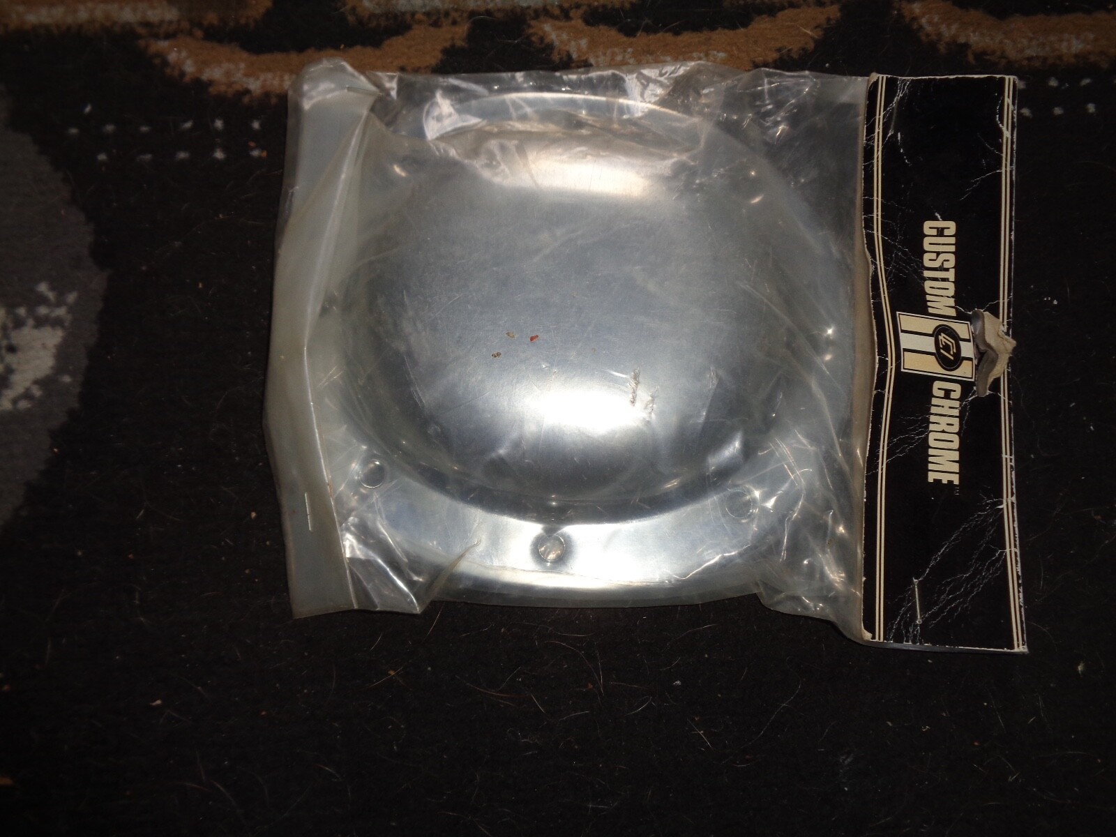 36-64 vintage style old school chrome domed 3-hole derby cover12267 oem#60557-36