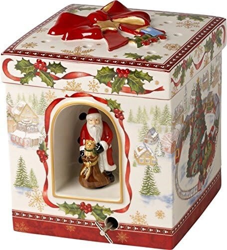 Lanterna Natalizia Villeroy &amp; Boch Christmas Toy's - Decorazione Porcellana Con Candela, 15x14x14 Cm
