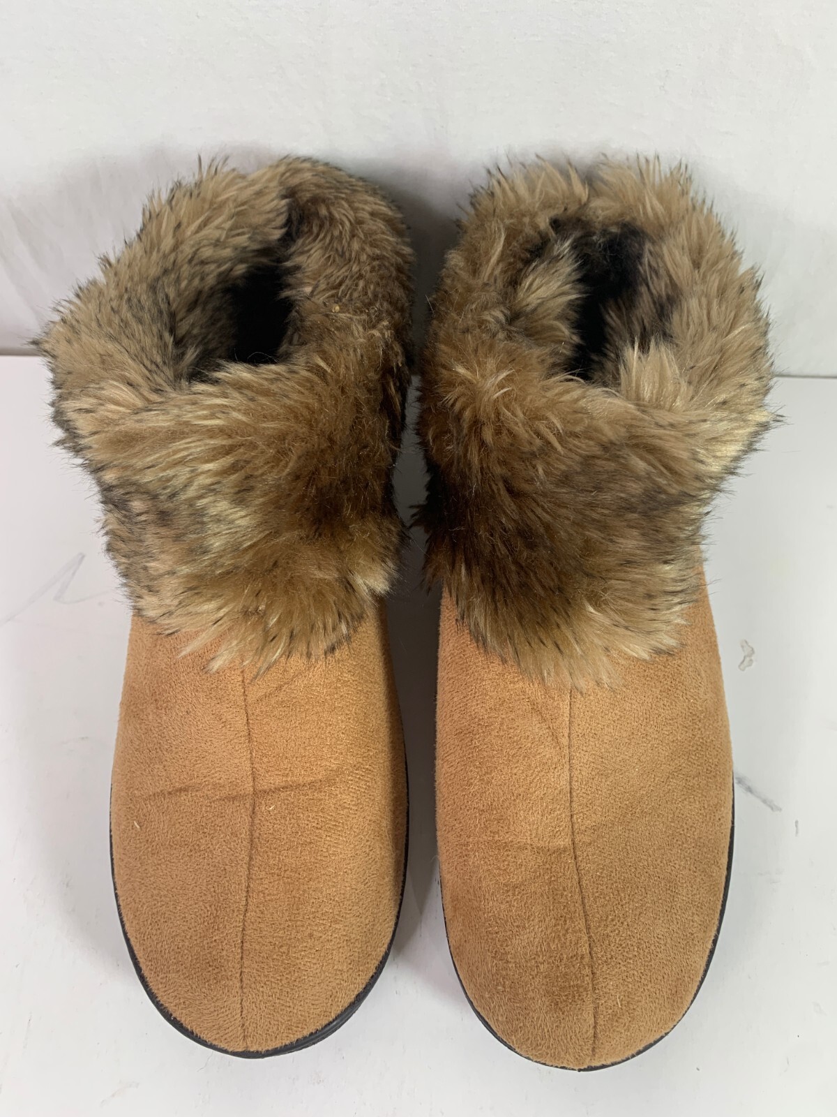 SAOLA Stivali Isotoner marroni foderati in pelliccia sintetica stile suola rigida ciabatte stivaletti donna 8 5 9