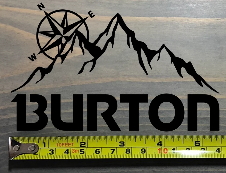 Burton Snowboards Sticker Decal 5.5" Bindings Boots Jacket Custom X Cartel Black