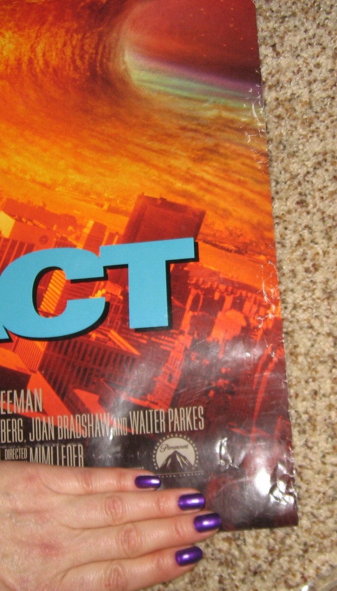 Deep Impact Movie Poster Sided Robert Duvall Mary McCormack Téa