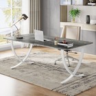 63" Modern Executive Desk Large Computer Desk, Office Conference Meeting Table