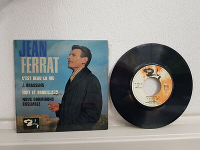 Jean Ferrat C'est Beau La Vie À Brassens Nuit Et Brouillard Nous Dormirons 7  EP