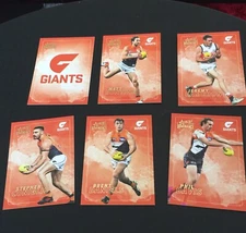 Australia AFL Select 2020 Dominance  Giants  X12 Trading Cards