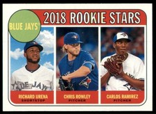 2018 Topps Heritage #379 Carlos Ramirez Chris Rowley Richard Urena Rookie