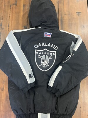 NFL RAIDERS フード付きジャケット XL ヴィンテージ Vintage NFL Reebok Oakland Raiders SI Sports Illustrated