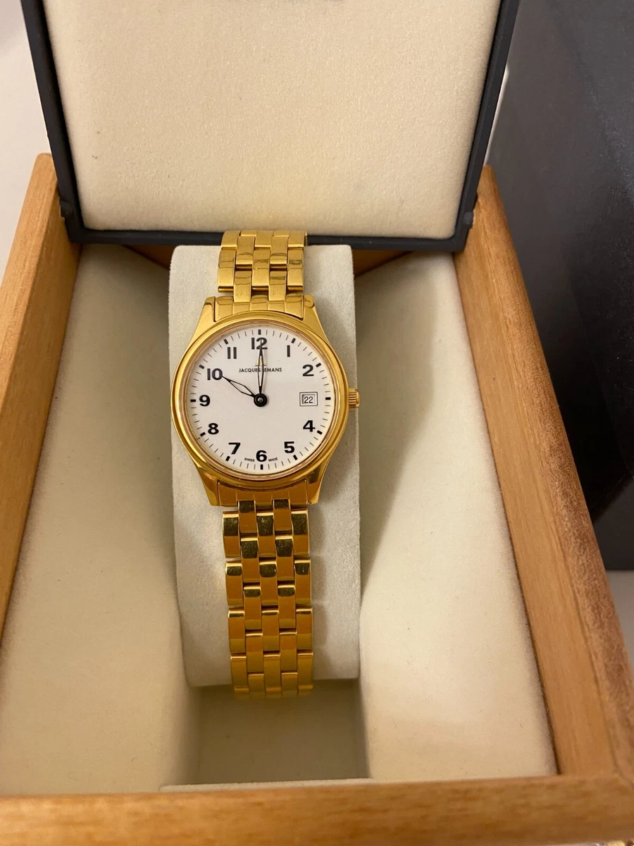 Jacques lemans 10 mic gold best sale plated