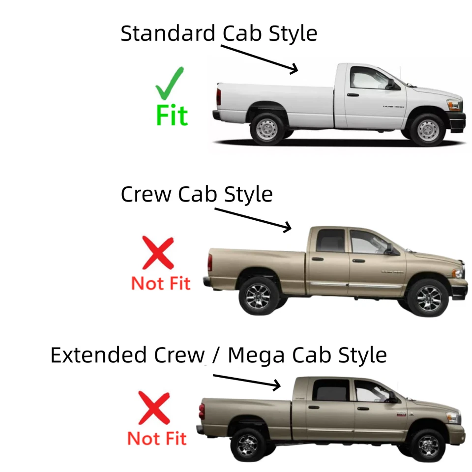 Fit Dodge Ram 1500 02-08 / 2500-5500 03-09 2Dr Passenger Right Door Window Glass Foto 3 de 4
