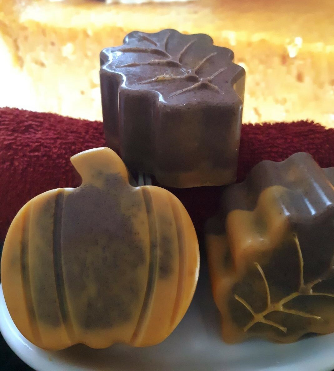 Pumpkin Pie Moisturizing Handmade Soap Set of 2 Bars 3.5 oz Each-image