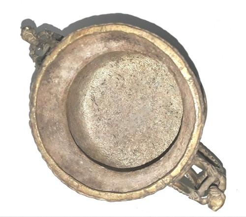 Goldwieight African Congo Ashanti Urn Antique Akan Bronze Brass Benin Container - Picture 9 of 9