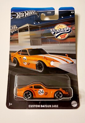 Hot Wheels HW 2024 Vintage Racing Series Custom Datsun 240z Orange