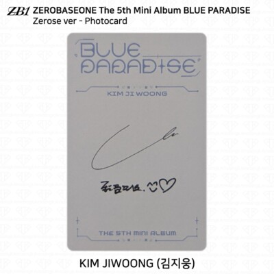 ZEROBASEONE ZB1 5th Mini Album Blue Paradise Official Photocard