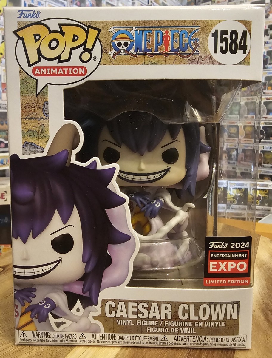 YZ studio【八方水軍 サイ】 G5 A+ チンジャオ ブー pop C Funko Pop One Piece Caesar Clown #1584 C2E2 Shared Sticker