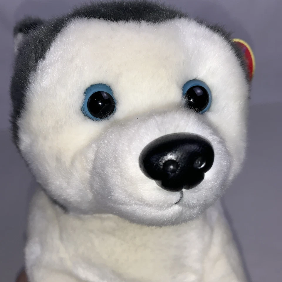Raro TY Beanie Babies Coleção "NANOOK" 1999 12” Cinza Husky UPC 008421093502 - Imagem 2 de 4