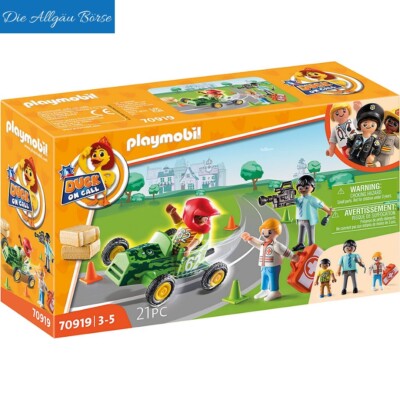 Playmobil 70919 Duck on Call Notarzt Action Hilf d. Rennfahrer  Neu OVP