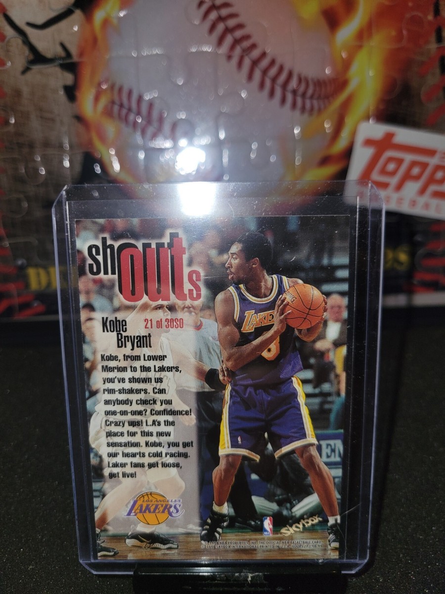 NBAカードコービー希少品 KOBE BRYANT 1998 SKYBOX NBA HOOPS SHOUT OUTS | eBay